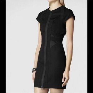 All Saints Black Mini Dress with Zipper